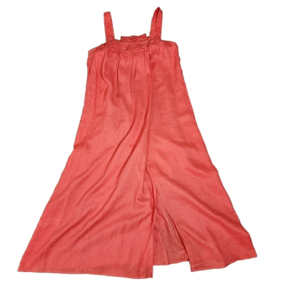 Max Studio 100% linen coral maxi dress. Women's size XL. - Picture 9 of 17